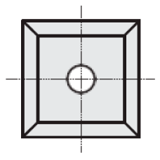 Ніж поворотний HM Z4 отв.1 Stark L=14,0 W=14 T=1,7 Z4