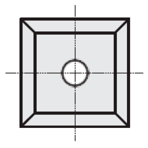 Ніж поворотний HM Z4 отв.1 Stark L=14,0 W=14 T=1,7 Z4
