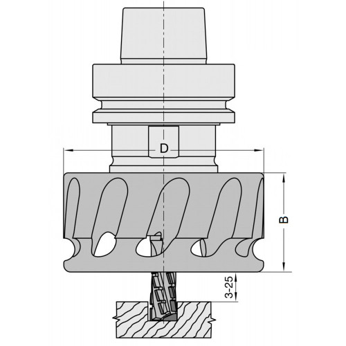 Турбіна JSO OZ25 D=100 B=44 M48x2 RH