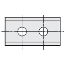 Ніж поворотний HM Z2 отв.2 Stark L=24,7 W=12 T=1,5 Z2