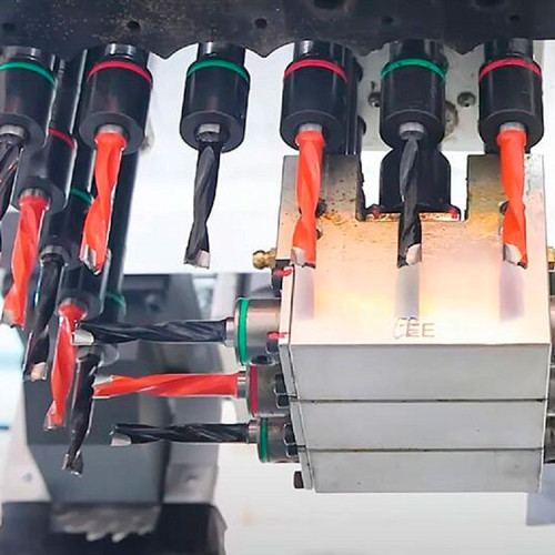 Сверлильно-присадочный центр с ЧПУ Nanxing ND510S с пилой