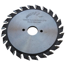 Пилка дискова підрізна двокорпусна HM Kanefusa Super Board Pro 2 D=120 B=2,8-3,6 b=2,2 d=20 Z=12+12 Flat B