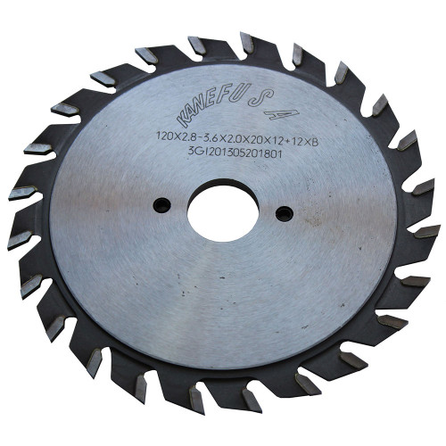 Пилка дискова підрізна двокорпусна HM Kanefusa Super Board Pro 2 D=120 B=2,8-3,6 b=2,2 d=20 Z=12+12 Flat B